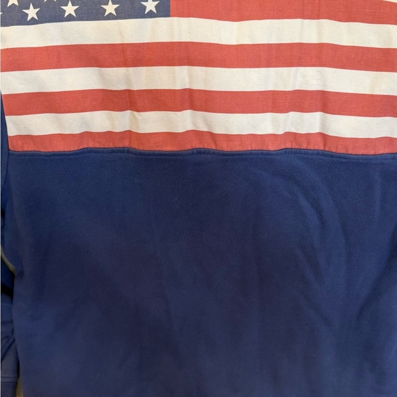 Vineyard Vines Men 1/4 Zip Sweatshirt Pullover Size XL Blue America USA Sweater - Picture 8 of 9